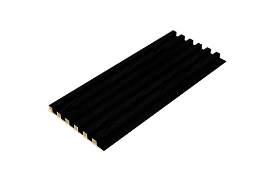 Midnight Equal-Groove 3D Wall Panel - Ful Side View
