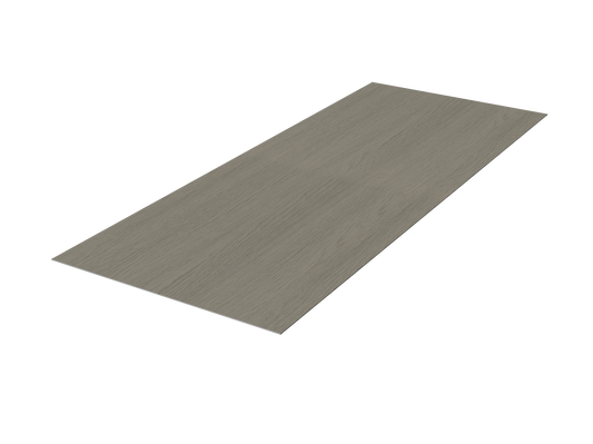 Smoky Grey Wood-Grain Flat Wall Panel - Side Full View