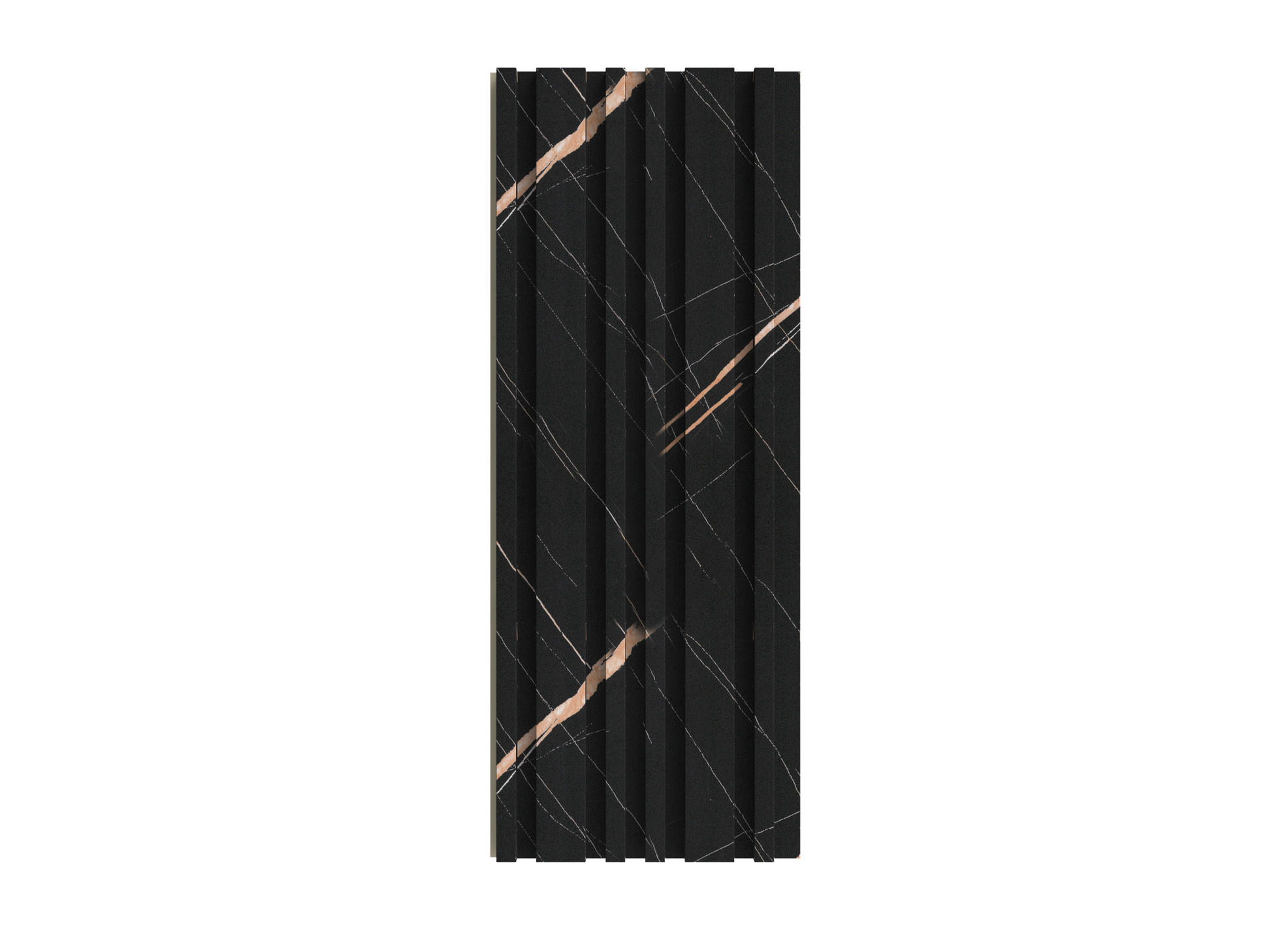 Charcoal Vein Irregular-Groove 3D Wall Panel - 158 x 2400 x 13.5 mm