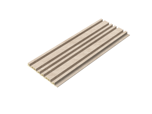 Soft Sand Irregular-Groove 3D Wall Panel - Full Side View