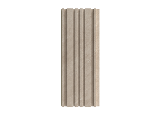 Soft Sand Irregular-Groove 3D Wall Panel - 158 x 2400 x 13.5 mm