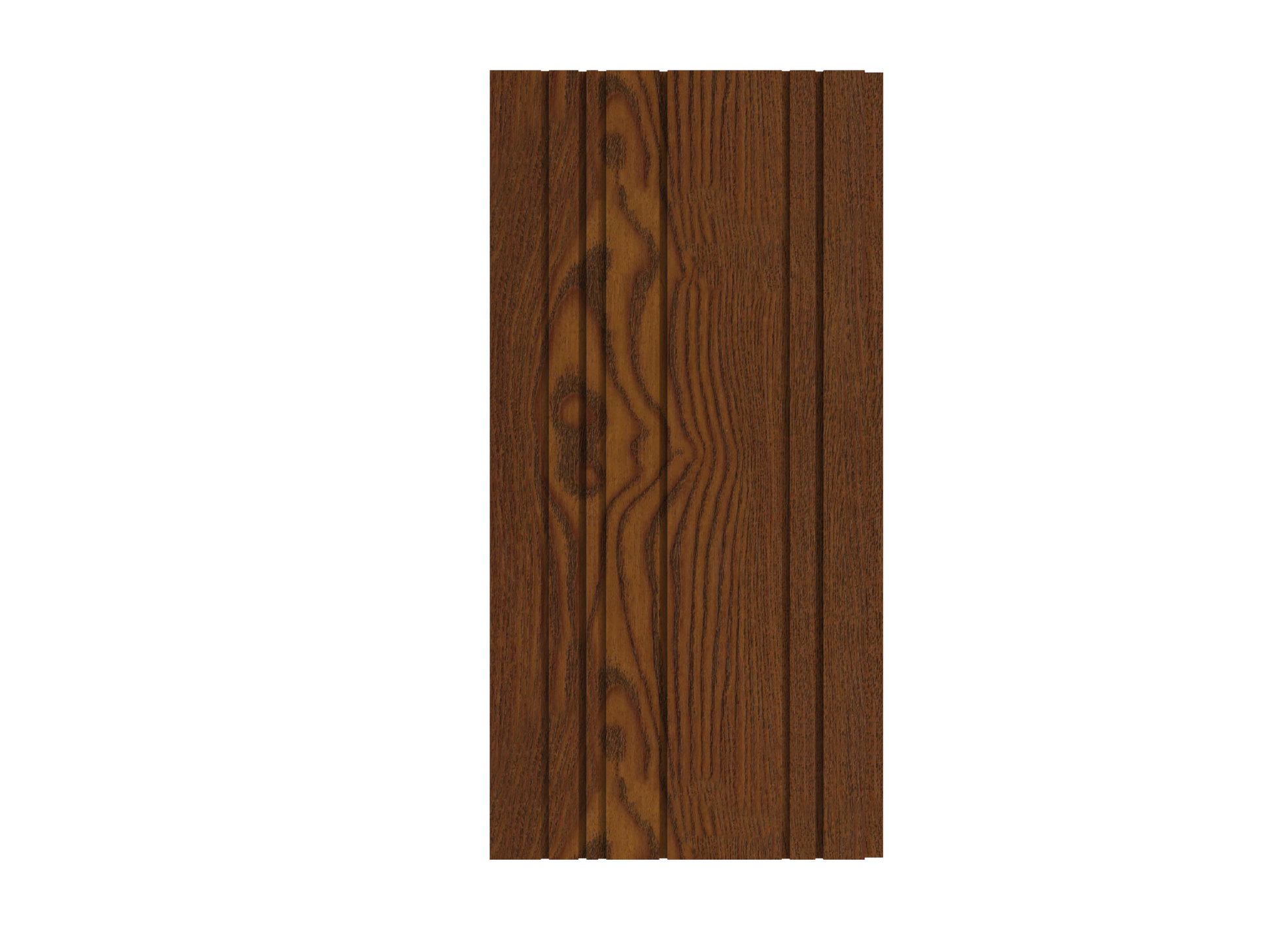 Chestnut Wood Slim-Groove 3D Wall Panel - 200 x 2400 x 8 mm