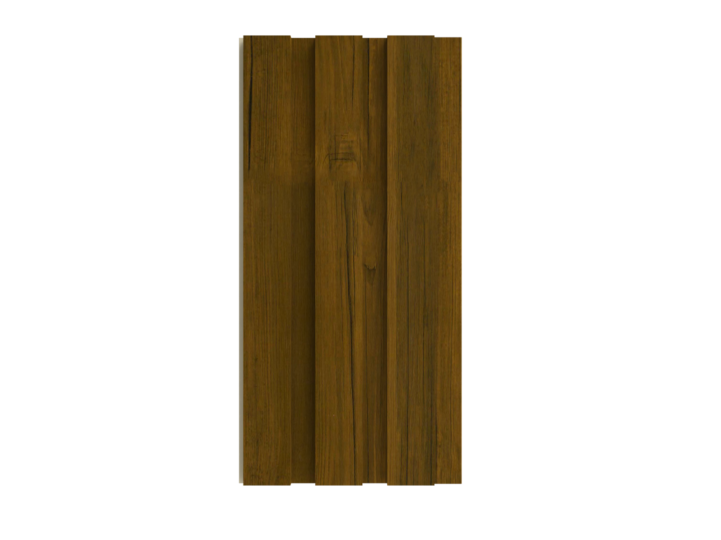 Classic Walnut Triple-Groove 3D Wall Panel - 200 x 2900 x 12 mm