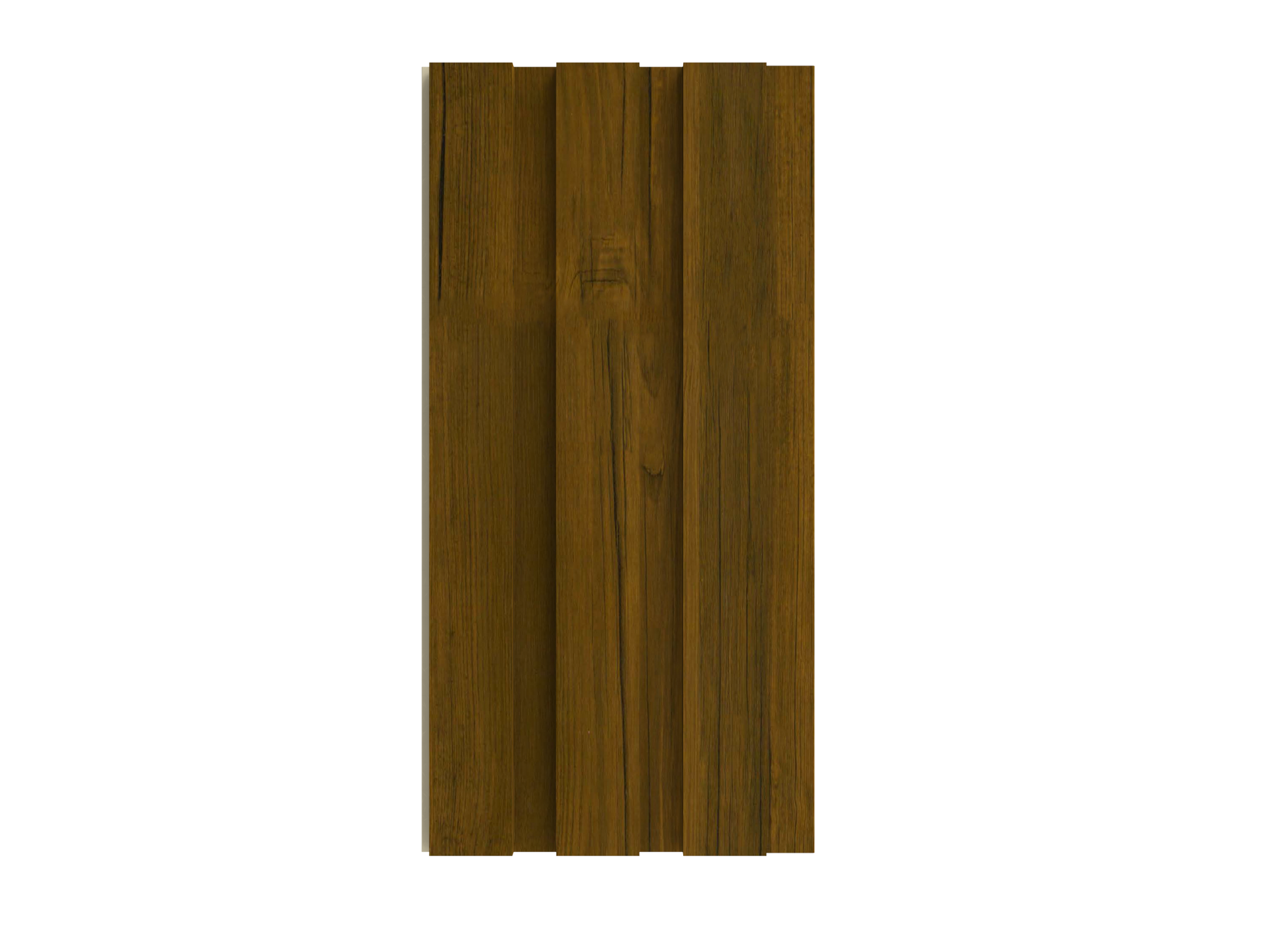 Classic Walnut Triple-Groove 3D Wall Panel - 200 x 2900 x 12 mm