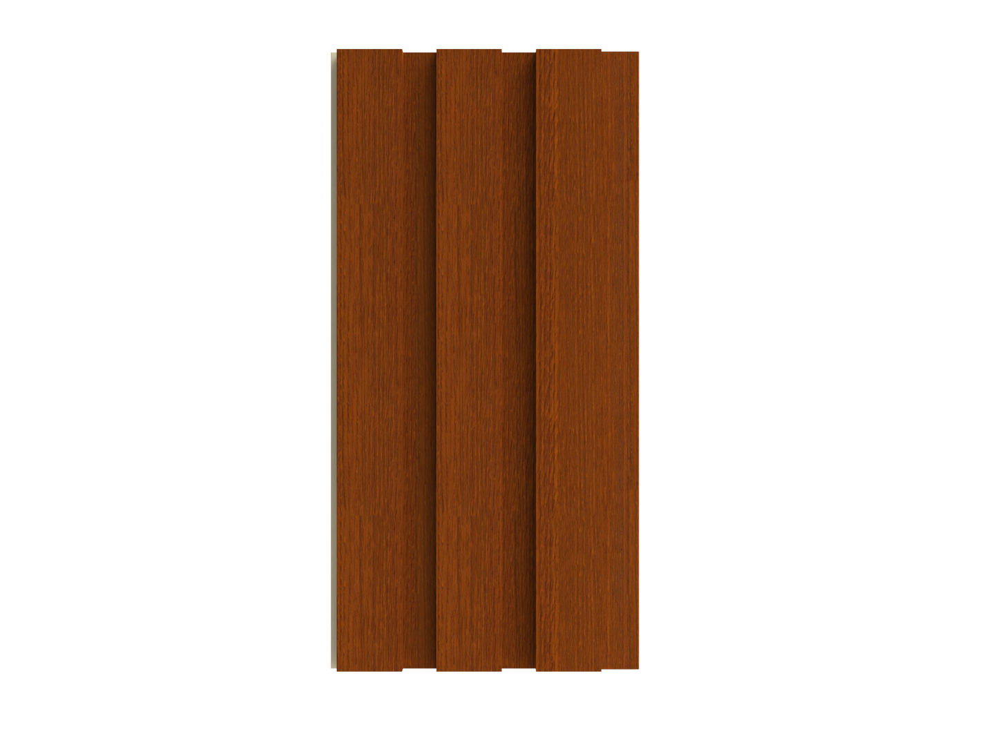 Sienna Redwood Triple-Groove 3D Wall Panel - 200 x 2900 x 12 mm