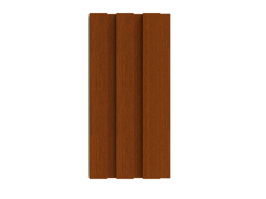 Sienna Redwood Triple-Groove 3D Wall Panel - 200 x 2900 x 12 mm