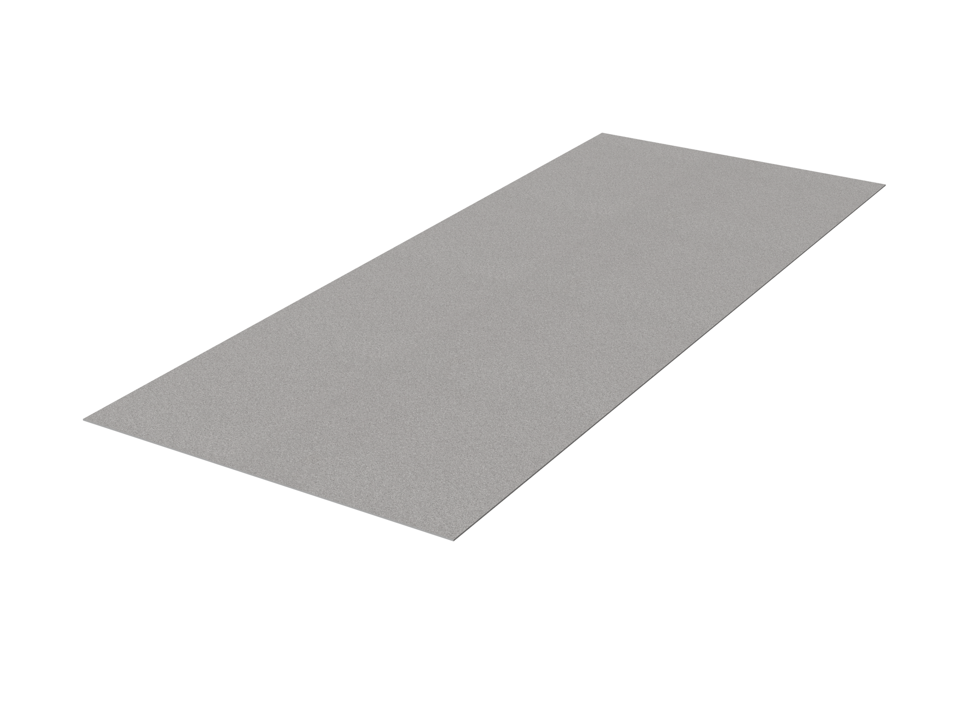 Silver Metallic Flat wall panel - Side Full View